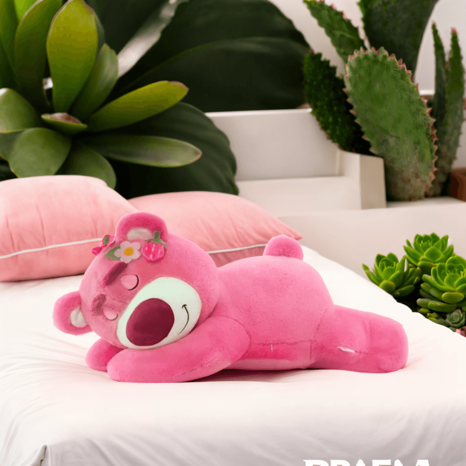 50 cm Sleeping Pink Adorable Bear plush toy – perfect for cuddling and comforting.