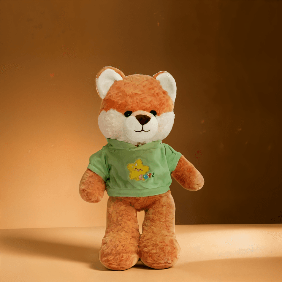 Fox soft toy with ultra-soft fur, perfect for cuddling and play