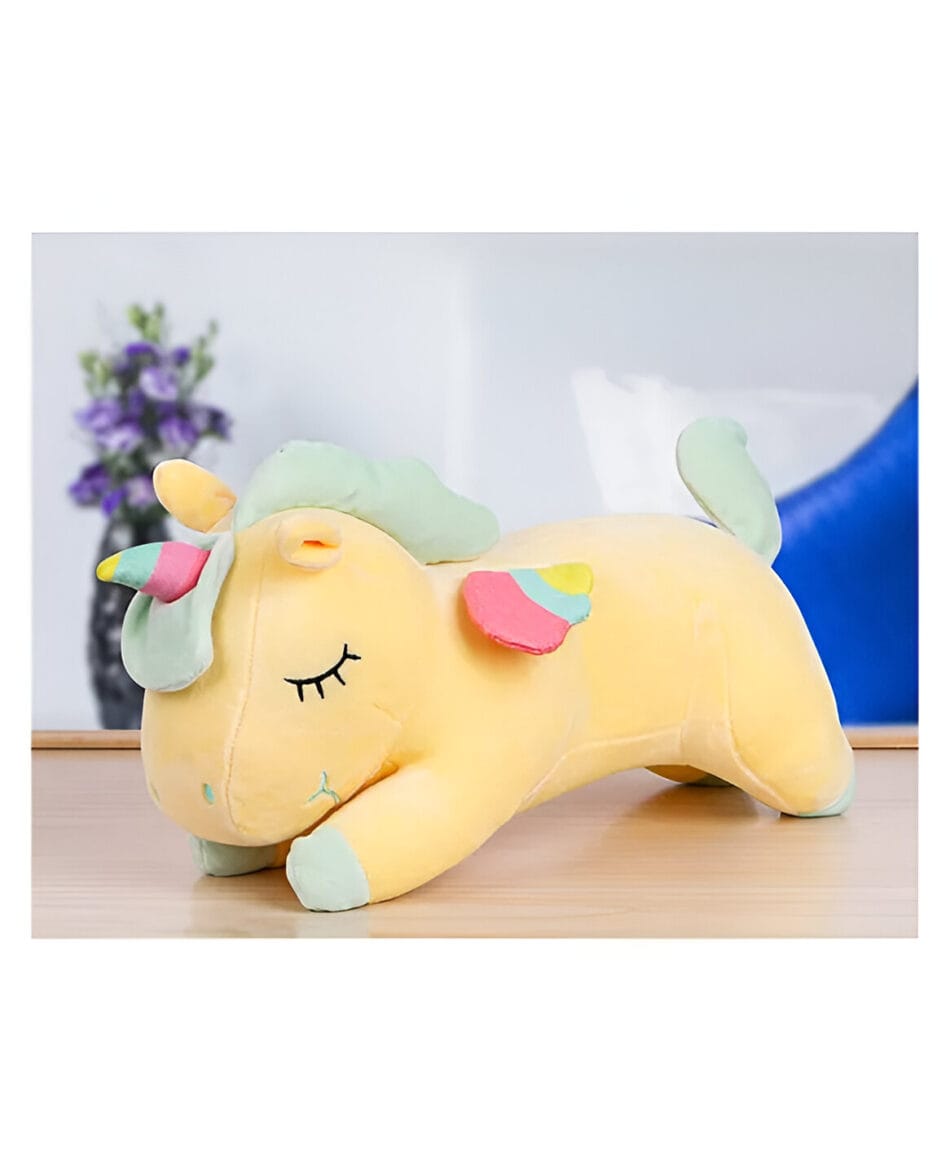 TinyTickles’ Sleeping Unicorn, a premium, hypoallergenic plush toy designed for soothing bedtime routines